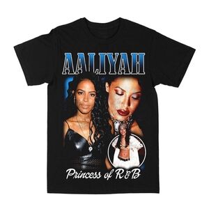 Aaliyah Princess Of R&B GRAPHIC T-SHIRT NWT UNISEX